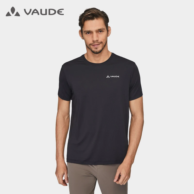 巍德VAUDE户外吸湿排汗速干T恤抗菌除臭功能圆领短袖男VG2227512
