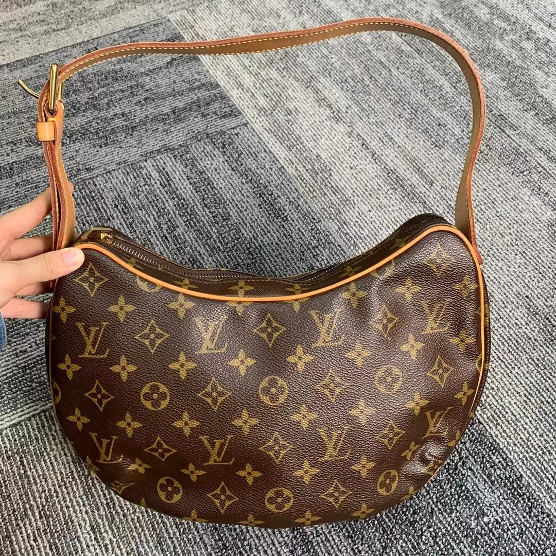95新 LouisVuitton/路易威登 拉瑞苏/LV/老花中号豌豆单肩包/0013