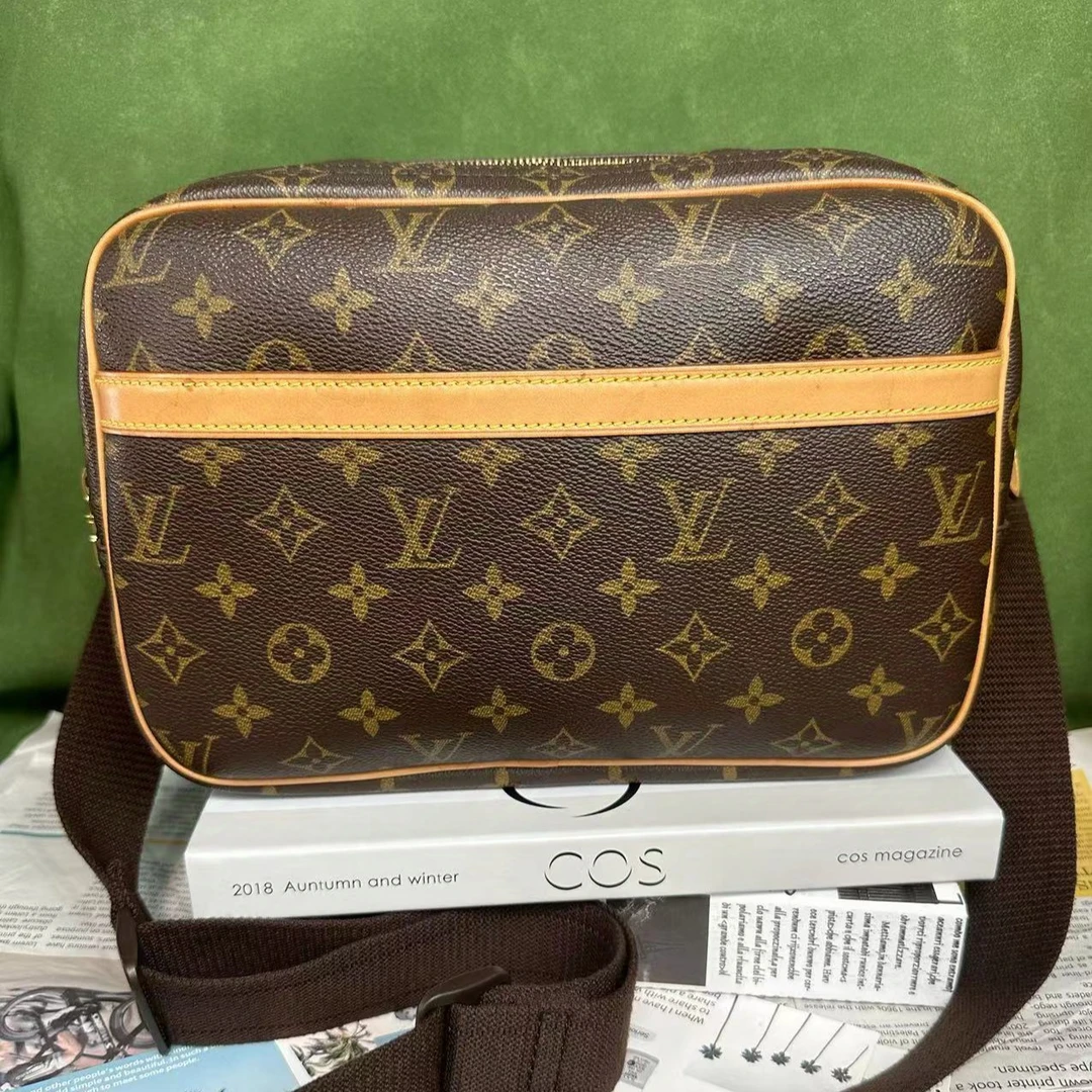 95新 LouisVuitton/路易威登 拉瑞苏LRS 老花小号记者包 编码1011