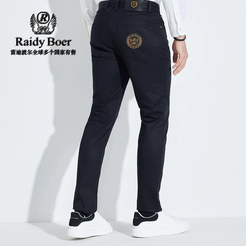 【磨毛加厚】雷迪波尔裤子男款爆款2024新款五袋款修身休闲长裤3021