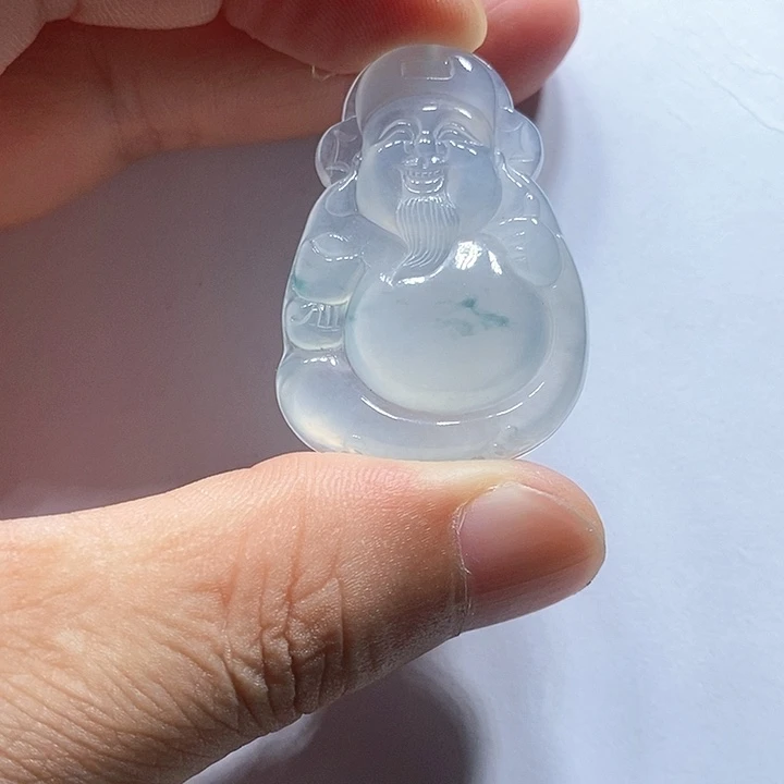 翡翠吊坠(不含链)未镶嵌缅甸翡翠A货 冰财神 宠粉福利价！