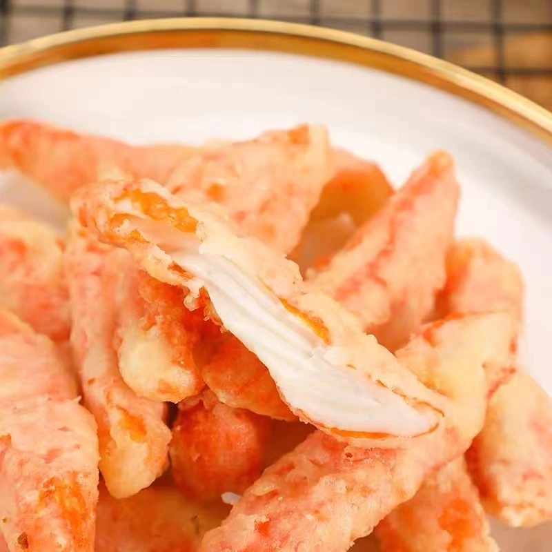 山东日照发货天妇罗蟹柳速冻油炸预制半成品儿童小吃零食300g*3包