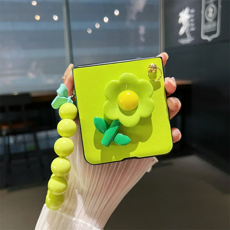 oppofindn3flip手机壳翻盖Find n2 flip郁金香小清新折叠斜挎挂绳