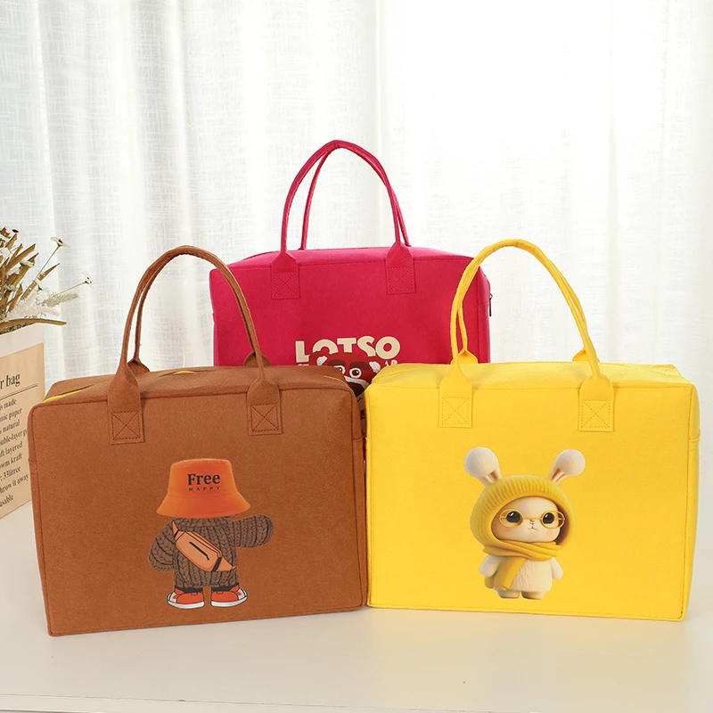 卡通旅行包大容量可爱收纳包儿童行李袋短途手提包