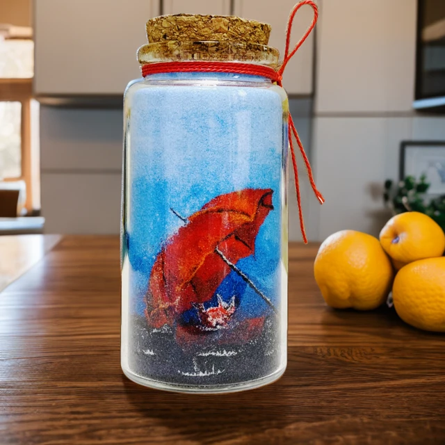 创意沙瓶画艺术手工礼品摆件