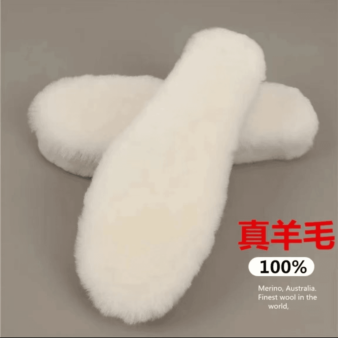 羊皮毛一体鞋垫