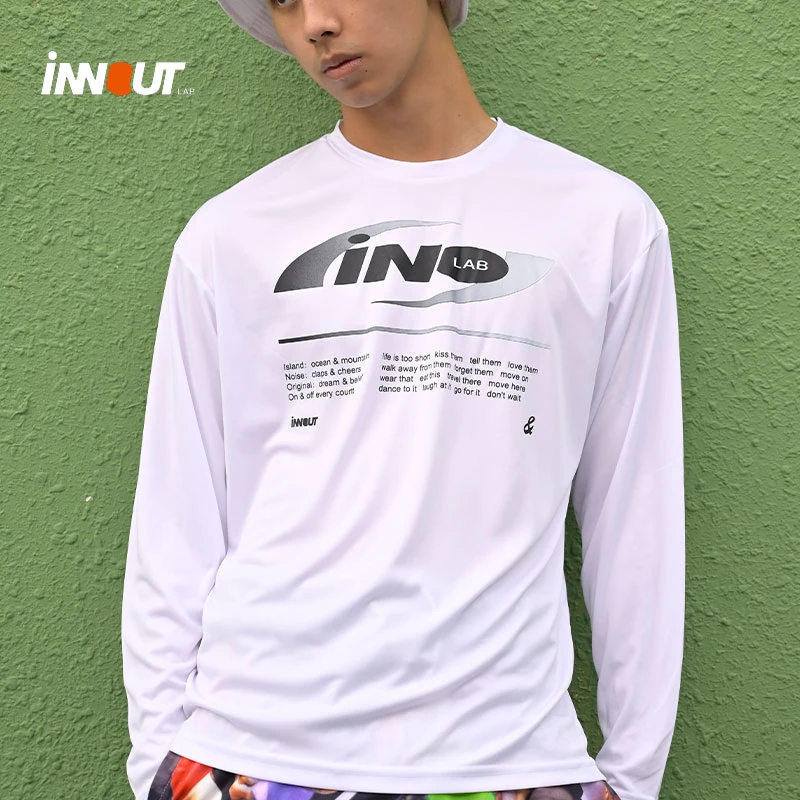 INNOUT LAB渐变速干长袖T恤篮球训练服投篮服圆领透气运动球衣男