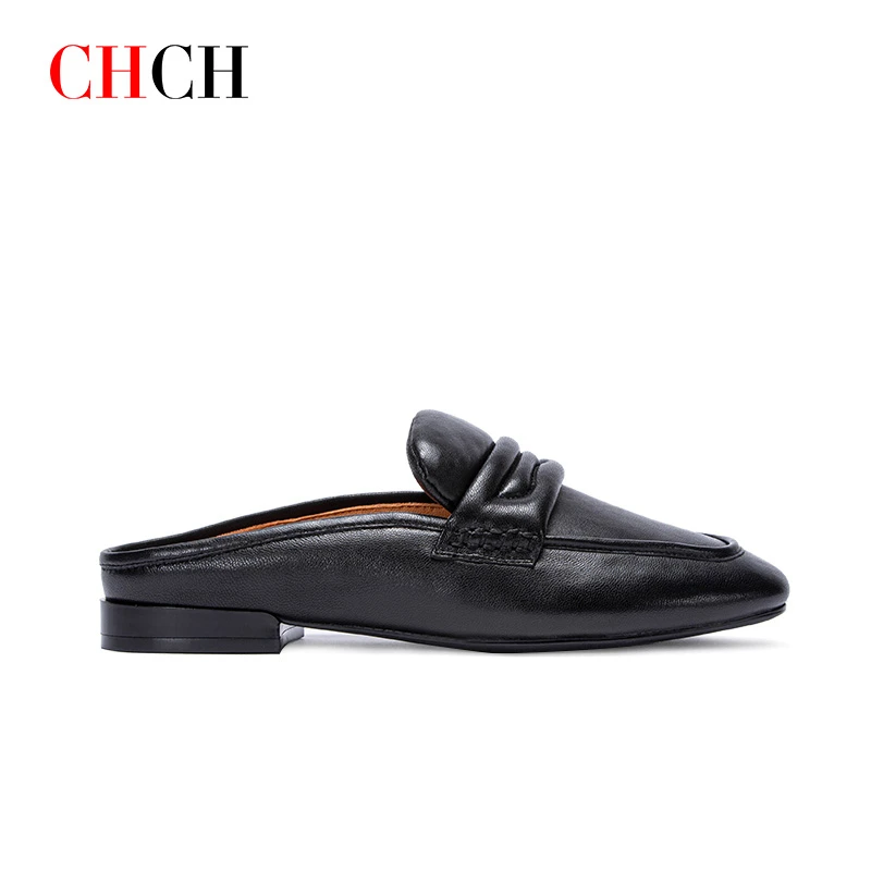 CHCH平衡鞋法式优雅小香风包头半拖女鞋CN1B3061