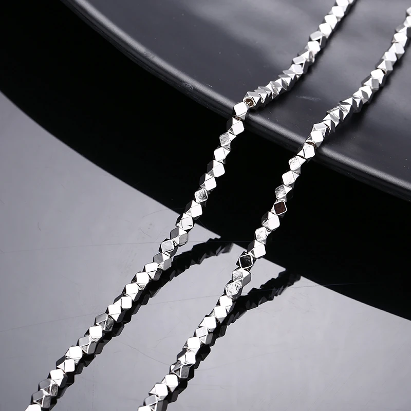 链子925银 个性碎银子项链 小众设计挂坠潮