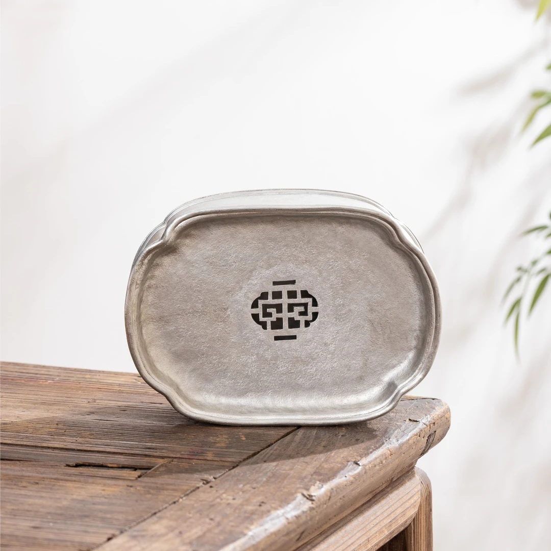 蜂鸟工坊 文创系列 锡器 兴隆锡中国结壶承高（结）WCXHC116