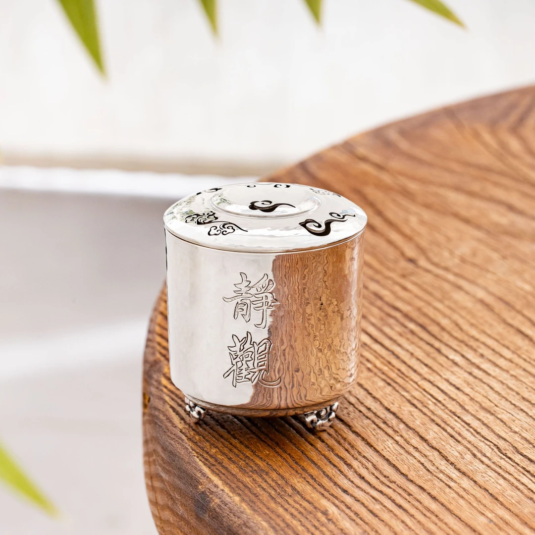 蜂鸟工坊 文创系列  锤纹祥云纹静观香炉 MJYXA2091