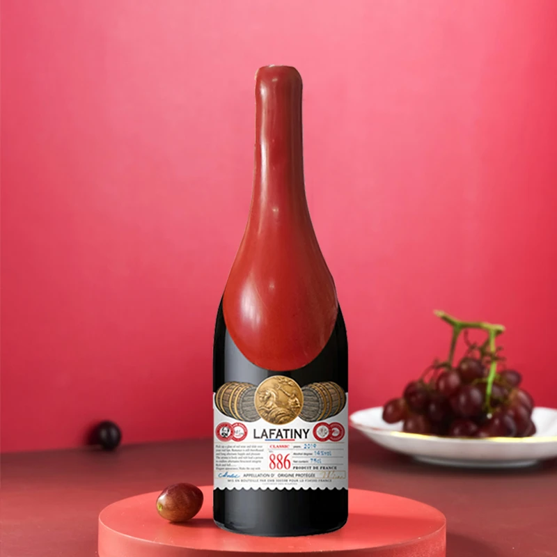 (到手两瓶送礼袋)法国AOP级别大蜡封红酒14度750ml葡萄酒节日送礼