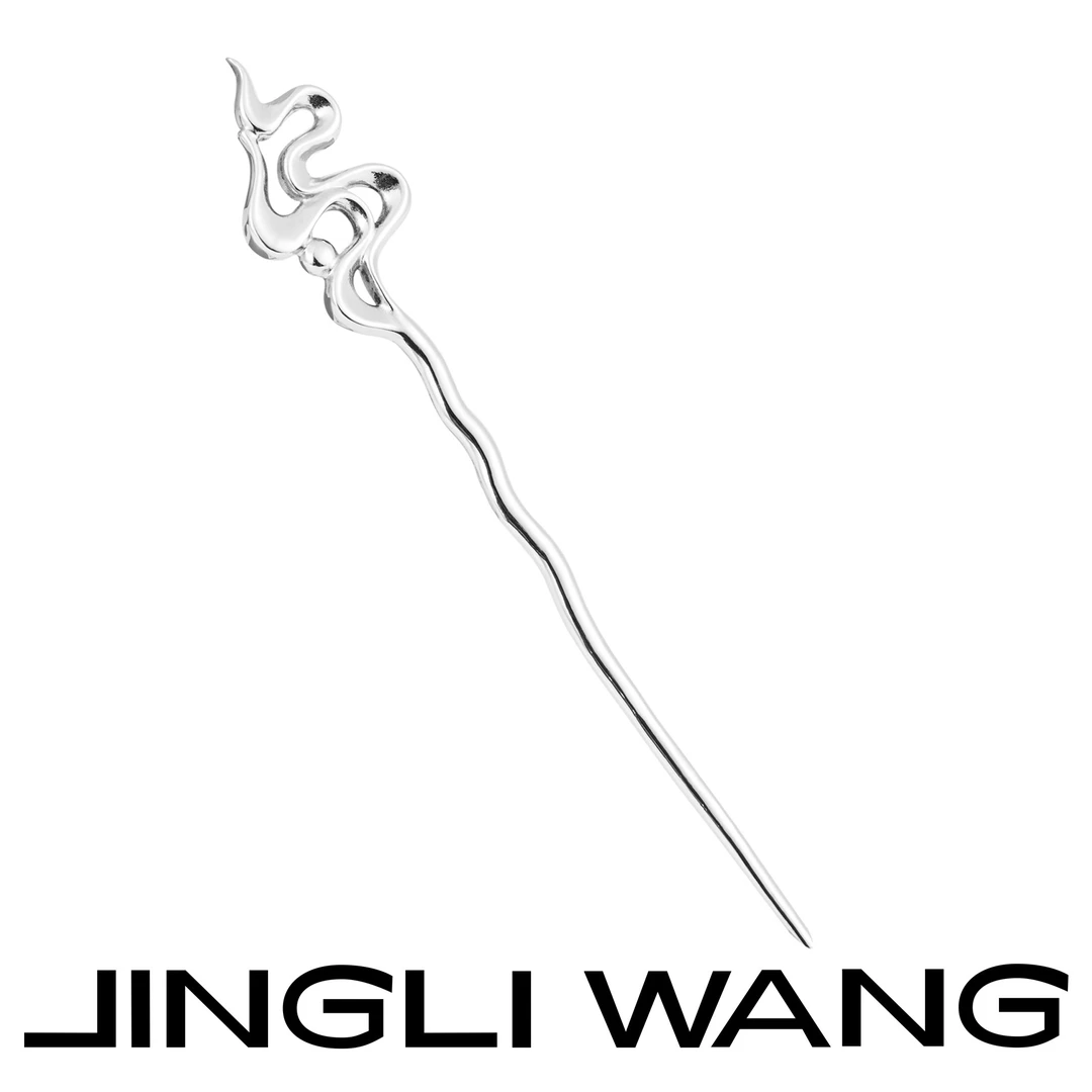 JINGLI WANG「流云宵月」发簪永固银色中国元素设计