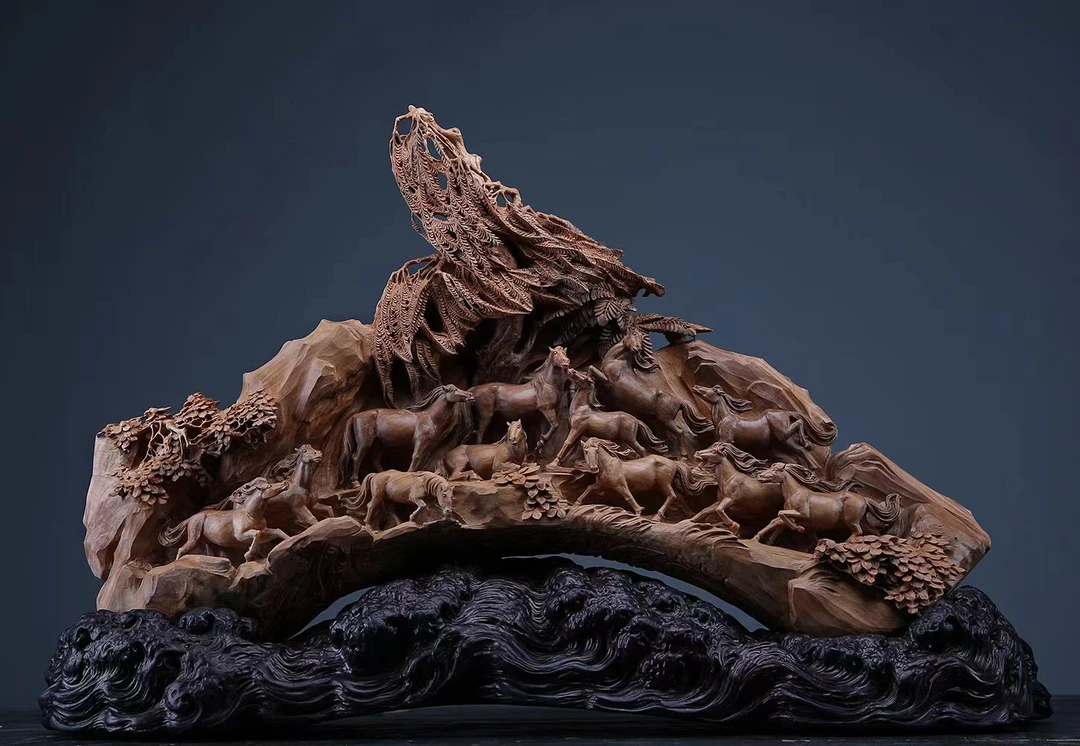 老山檀香马到功成【万马奔腾】