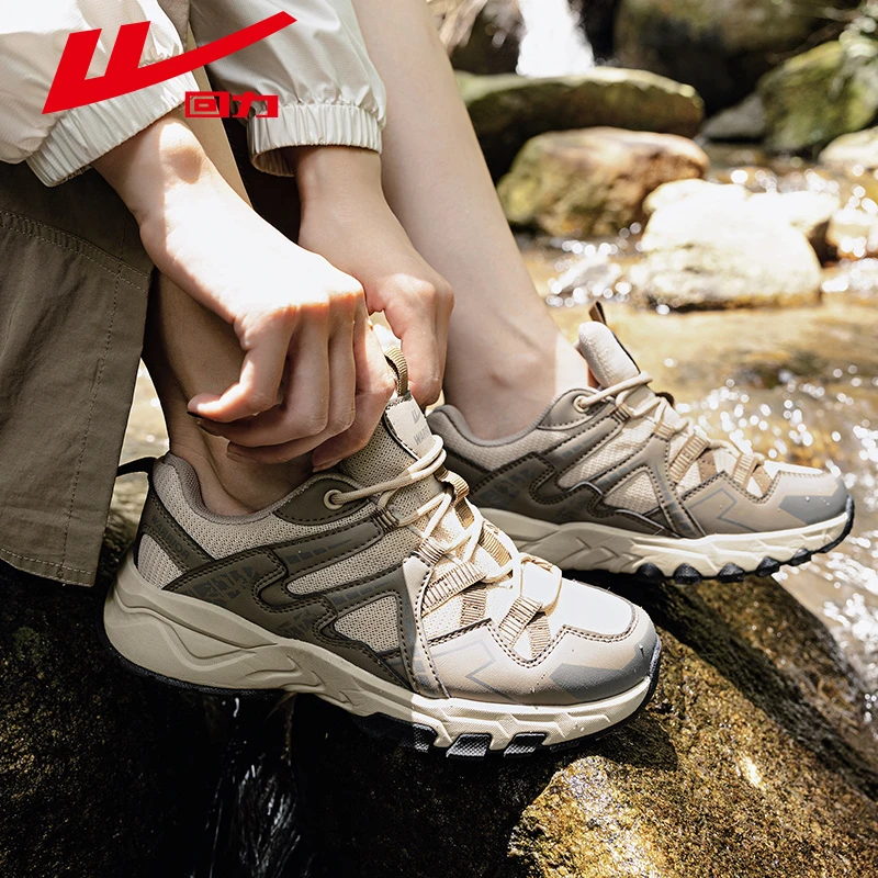 回力女鞋登山鞋秋冬新款网面透气运动鞋户外徒步爬山涉水鞋子1007