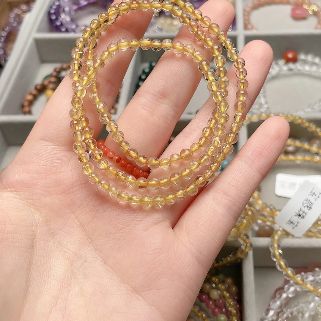 水晶手链未镶嵌金发晶