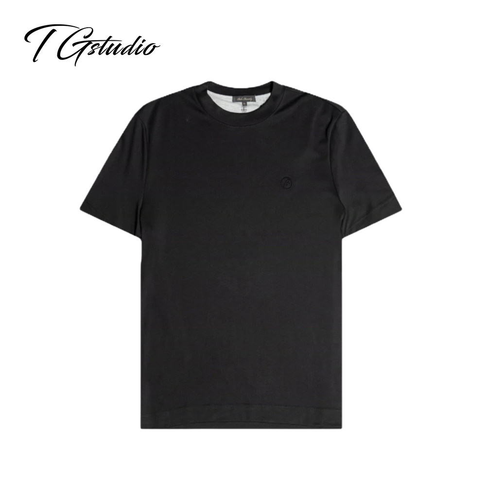 518 新款多色简约百搭男士圆领经典短袖打底 65243LWDJL518