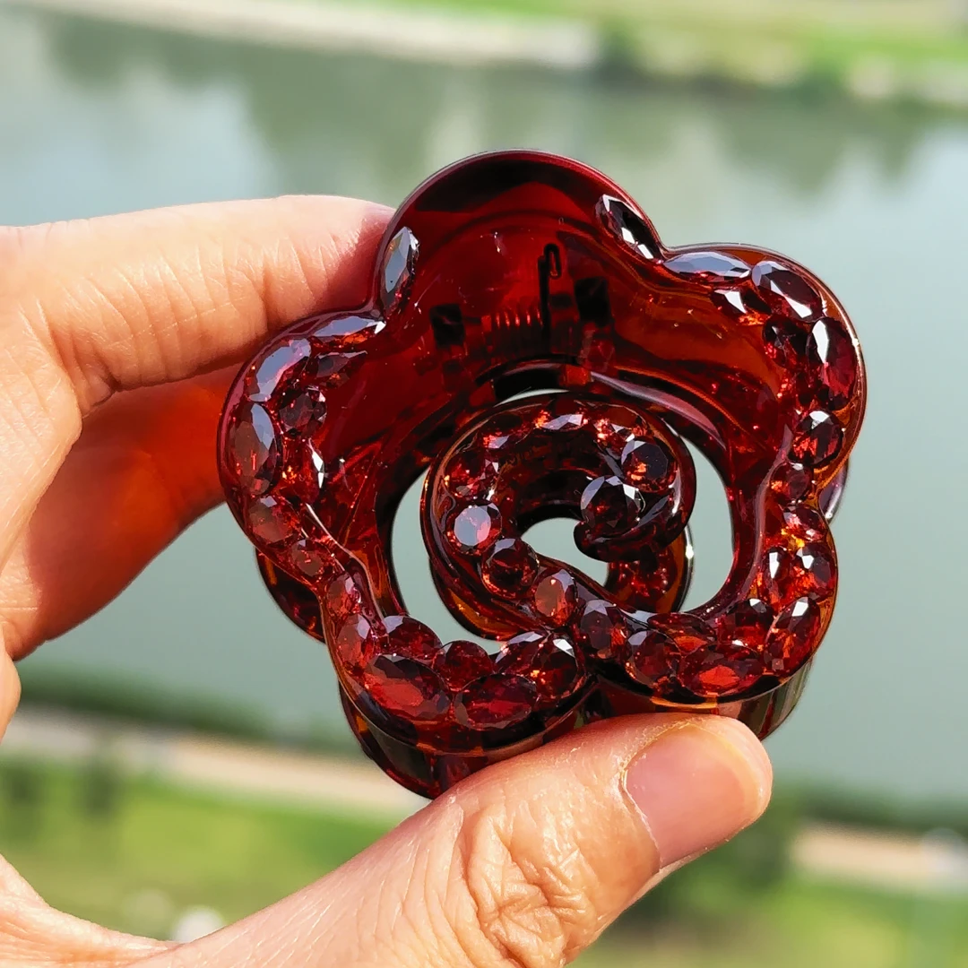 花花定制蔷薇花抓夹