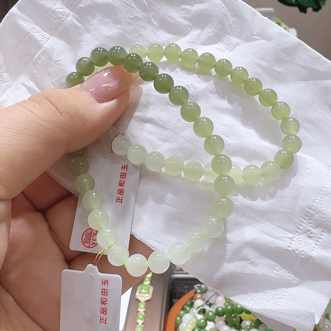 和田玉手串未镶嵌