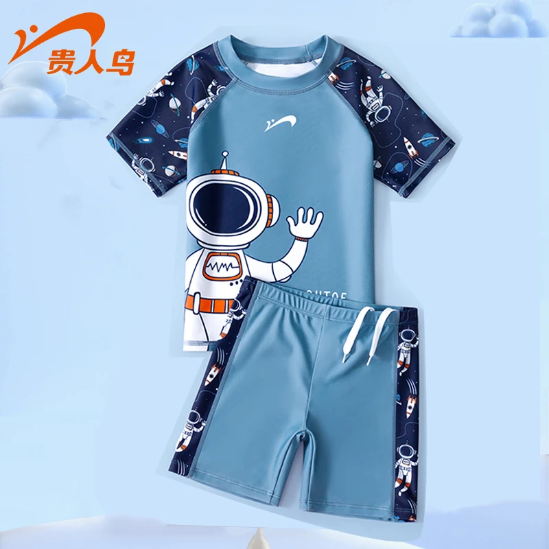 贵人鸟儿童泳衣男童游泳衣2025新款中大童分体泳裤男孩宝宝