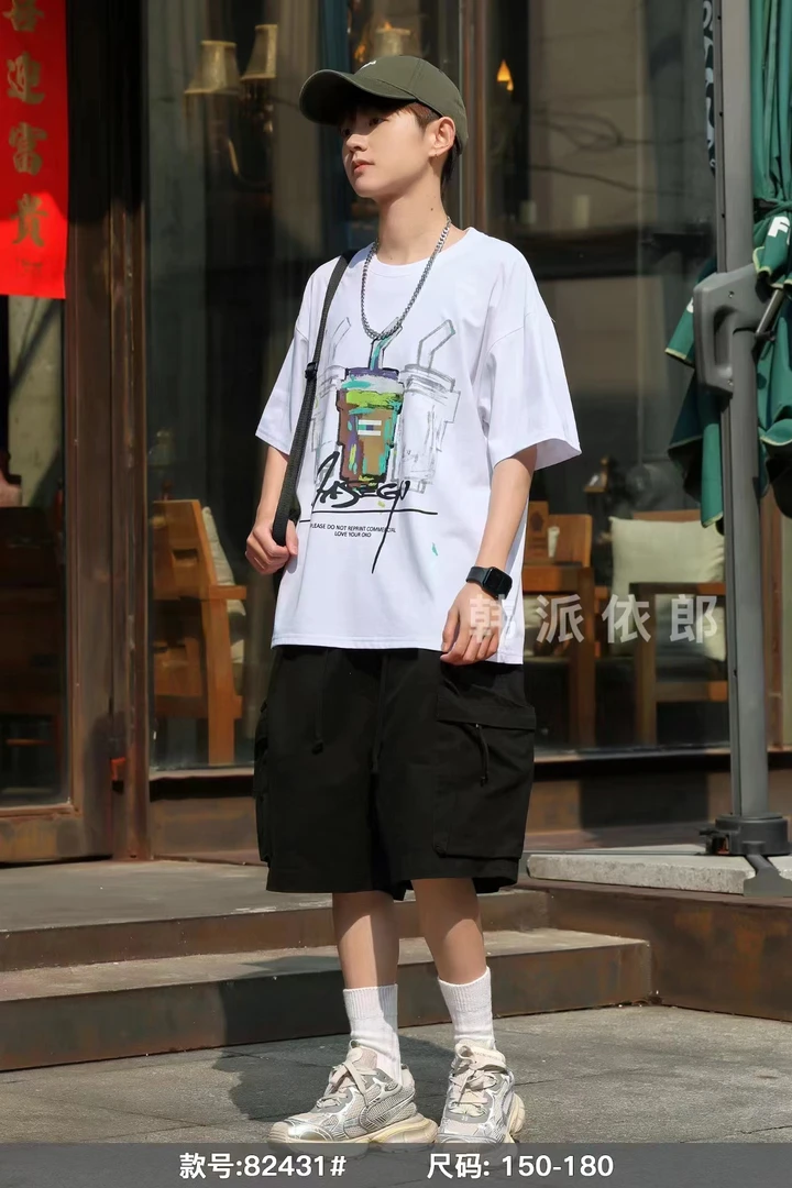 男孩大童T恤 夏季百搭街头潮流