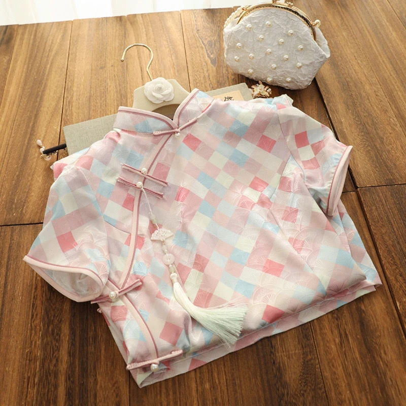 俏娘鱼粉嫩少女氛围民国风旗袍2022年春季新款改良年轻款日常可穿