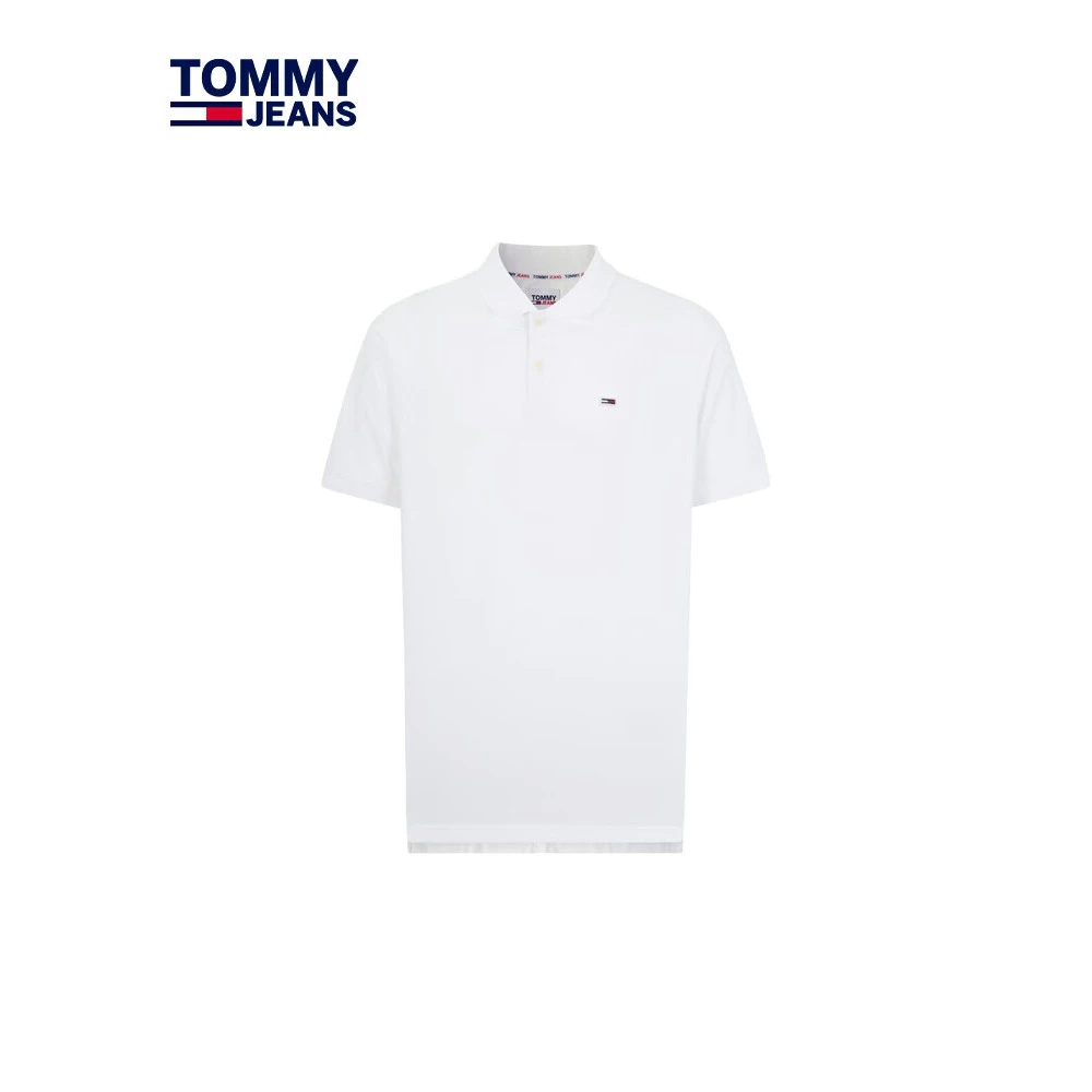 【透气舒适】Tommy男纯棉珠地网眼徽章美式宽松短袖T恤POLO16223