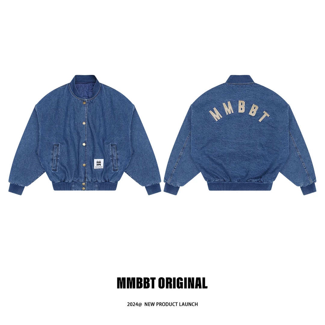 MMBBT【酷炫牛仔】美式复古水洗做旧牛仔外套