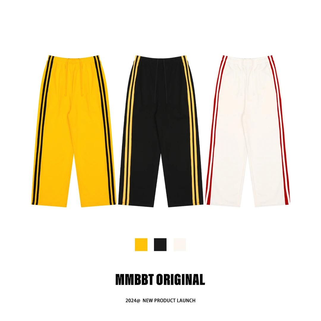 MMBBT【经典杠条】加厚阔腿卫裤