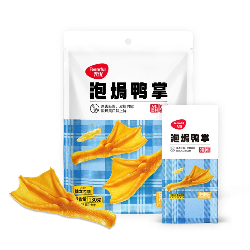 天优泡焗鸭掌（泡椒味）(130g)