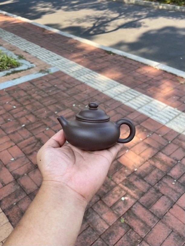 《容天壶》原矿青灰紫泥 全手工制作