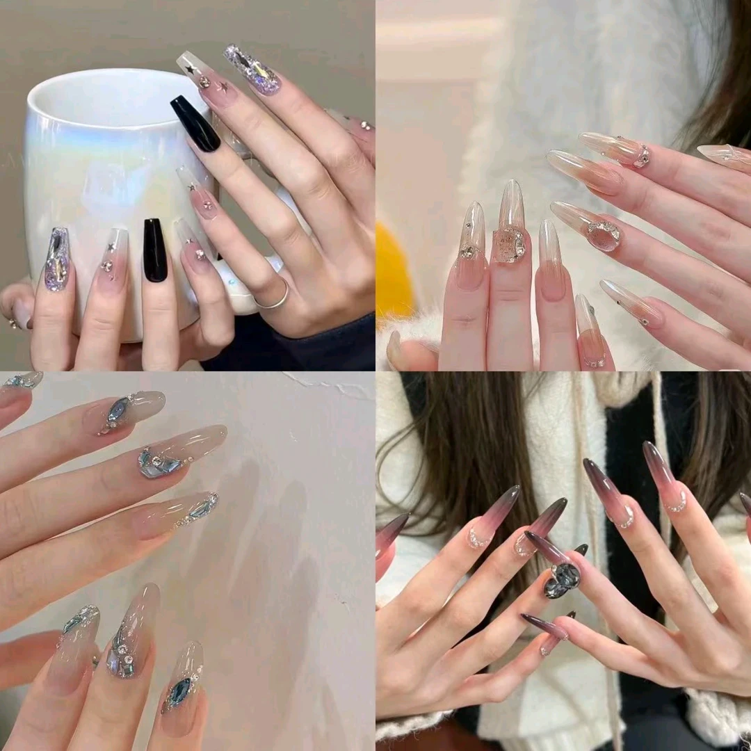 9.9三件直播间专用，纯手工穿戴甲，no退no换下单备注编码