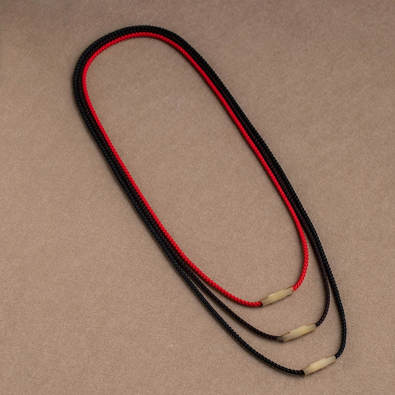 螺丝挂绳男女挂件细款横穿情侣锁骨挂脖耐磨绳半成品配绳红色绳子