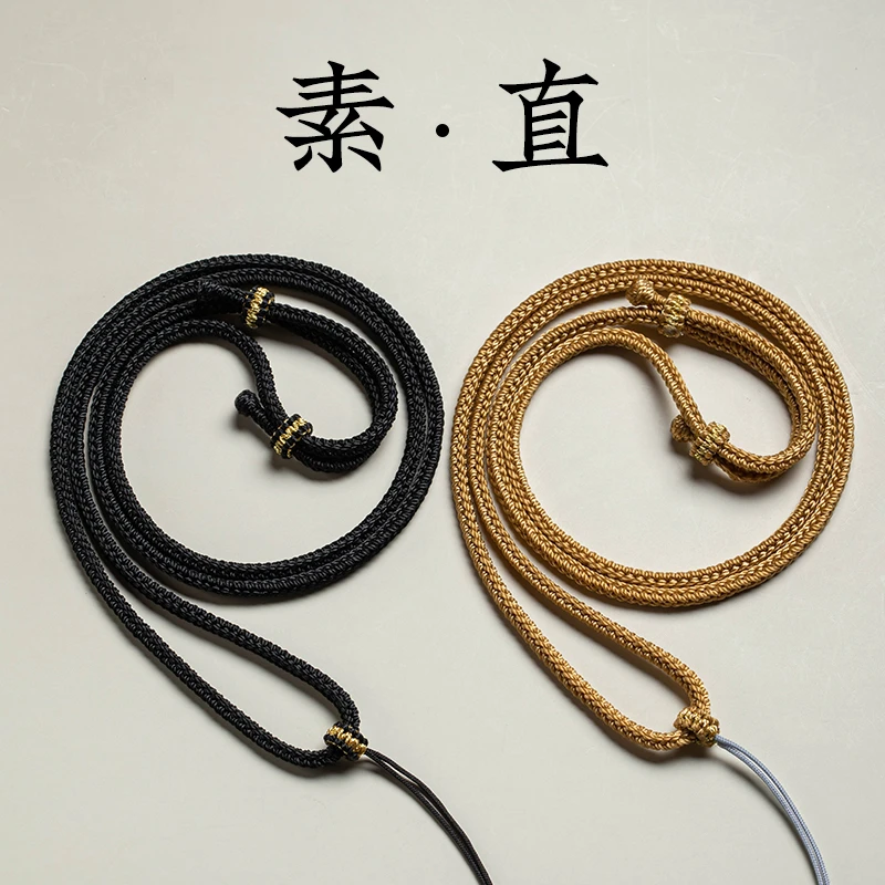 简约黑色挂件绳子佛公手工编织吊坠无事牌专吊坠专用手工串珠绳
