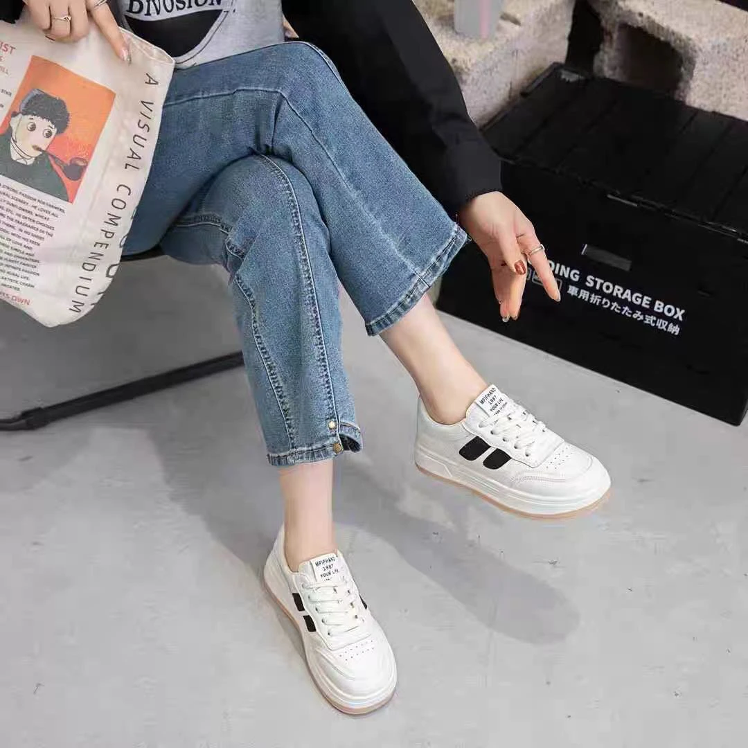 888-66 厚底小白鞋女新款百搭小时尚气运动板鞋