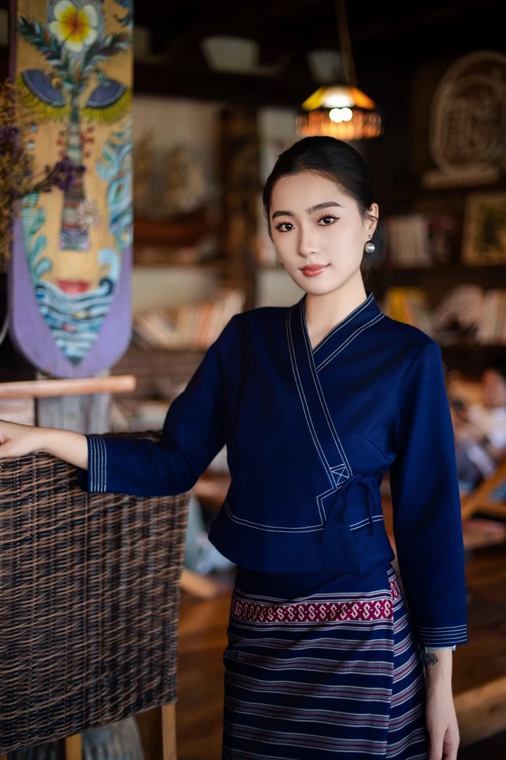 玉家人【曼春满】傣族服装长袖复古中式中国风民族风女装