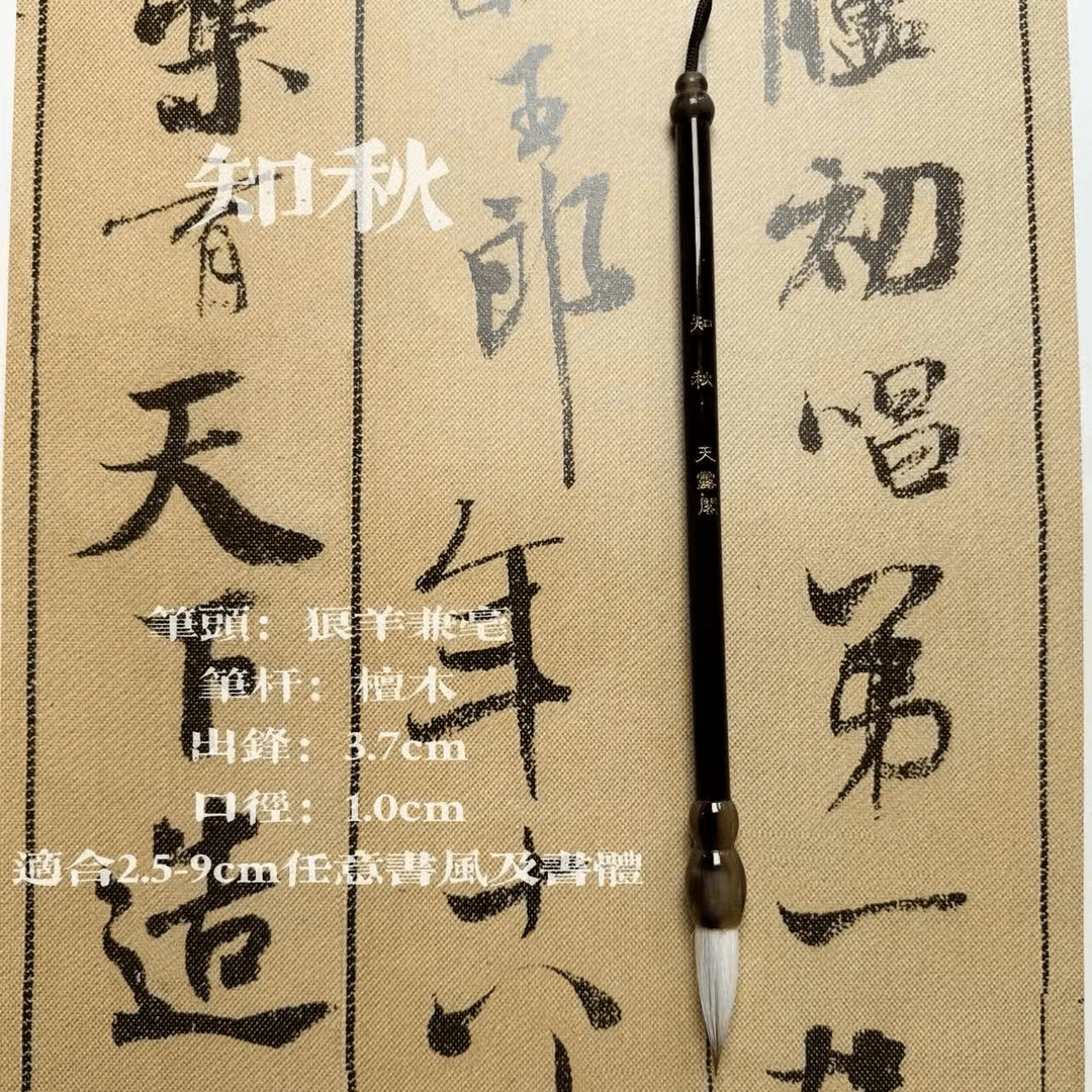 清仓福利【知秋】狼羊兼毫书法毛笔 出锋3.7㎝ 中号 弹性好 聚锋绝佳