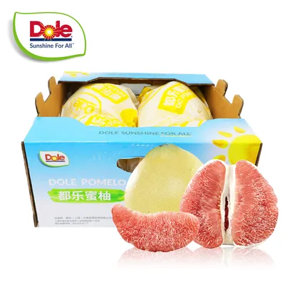 【都乐Dole】国产白肉 红心蜜柚2-4只简装/礼盒装 肉嫩
