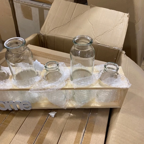 准新品  X175 简约木质水培玻璃花瓶/乐拍