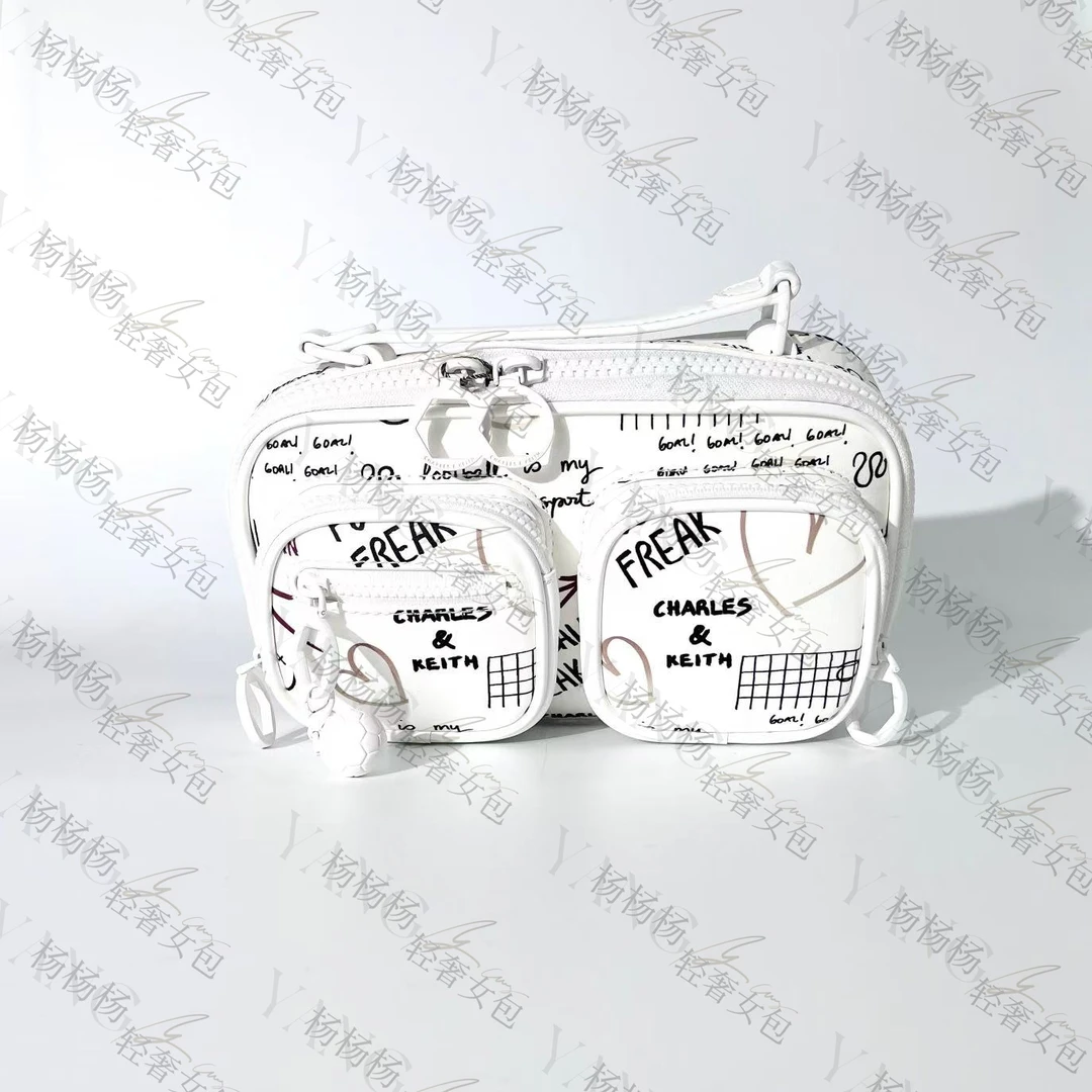 CHARLES&KEITH 80151190混色S女士单肩手提包-杨灬