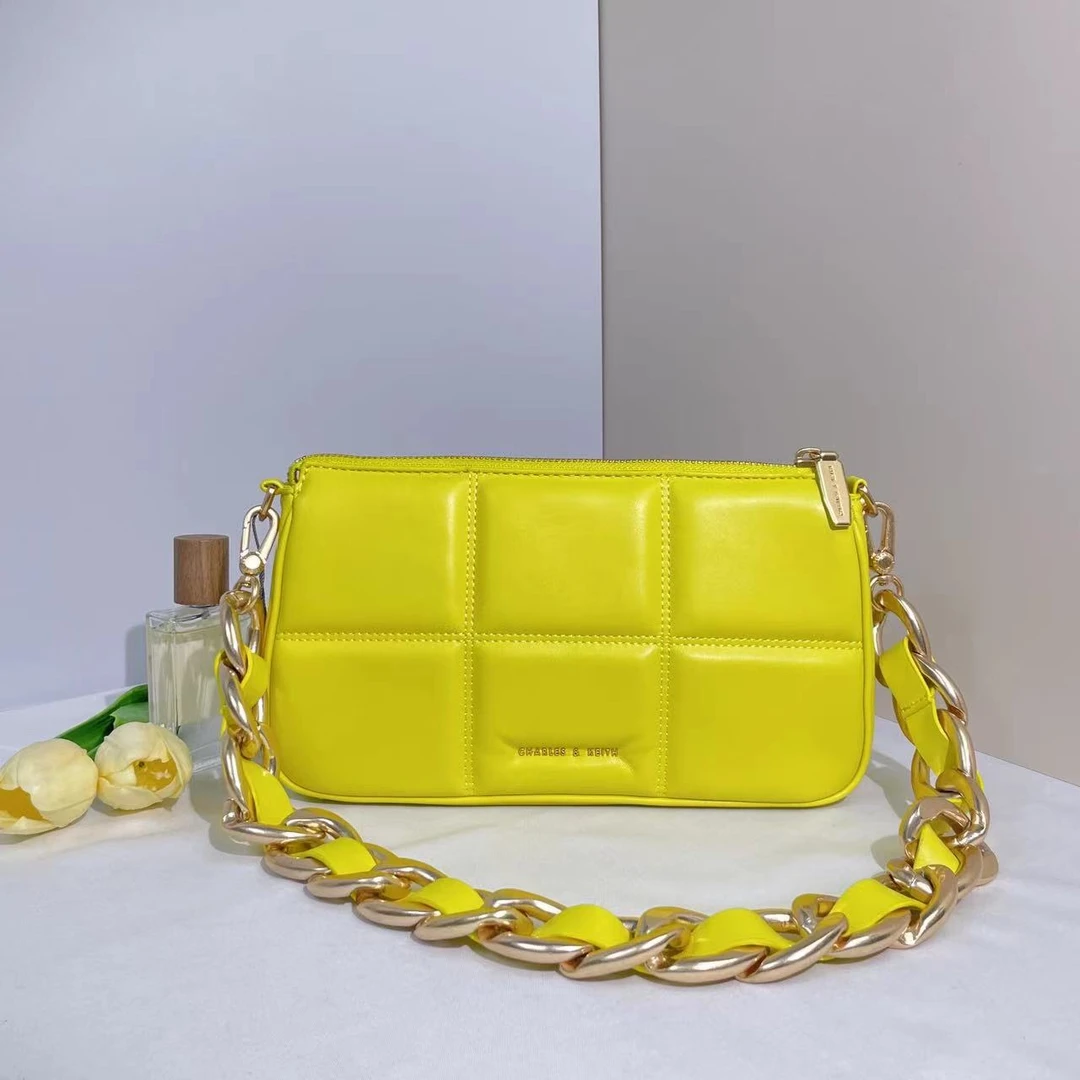 （少肩带，不退换）20270971芥末黄色S女士单肩斜挎包-杨灬