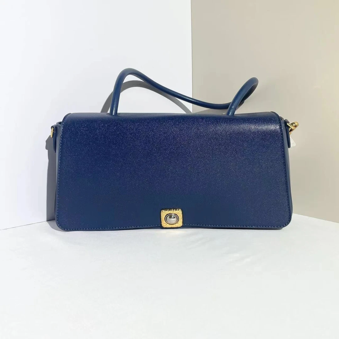 20271033深蓝色M女士单肩手提包-杨灬