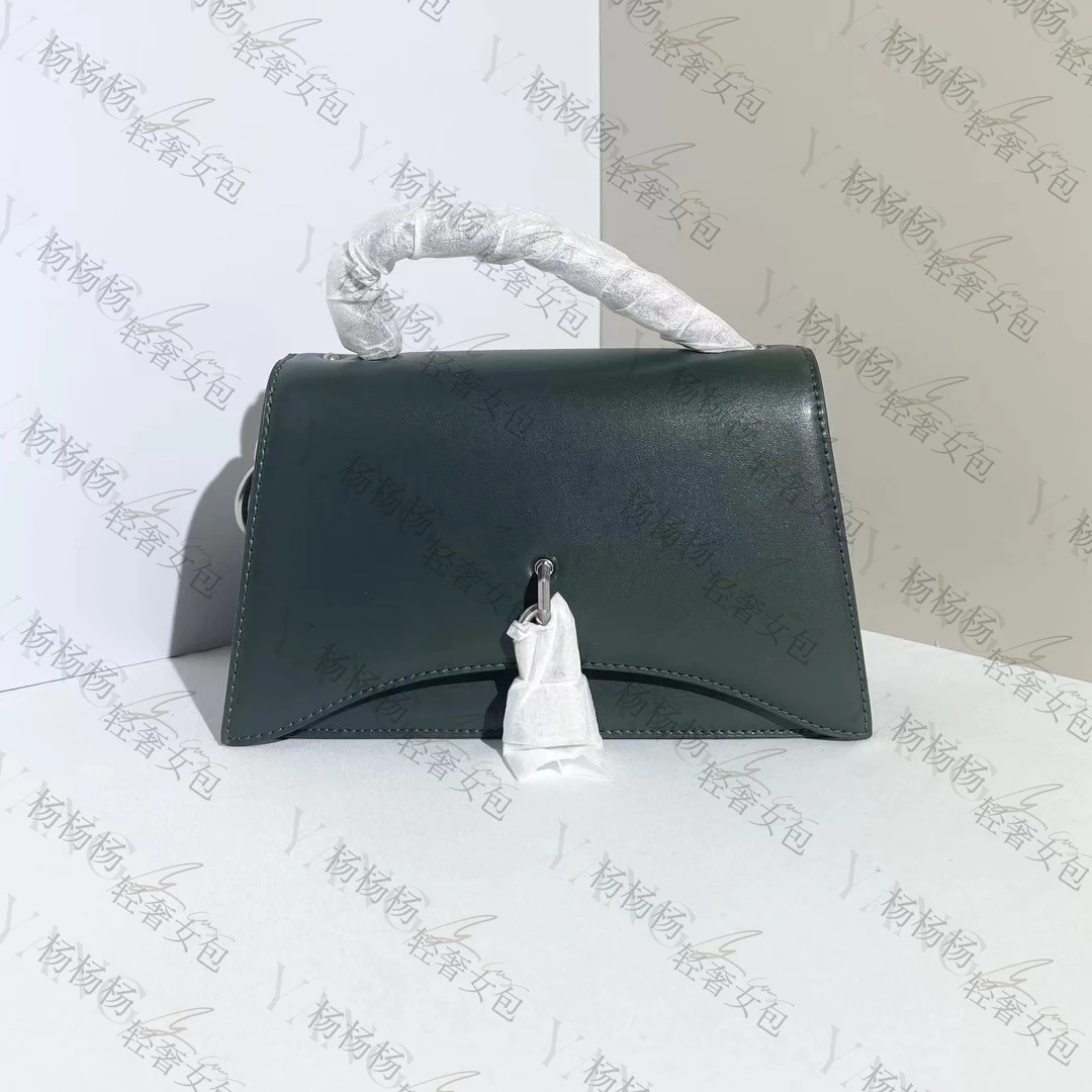 50680953深绿色S女士单肩手提包-杨灬