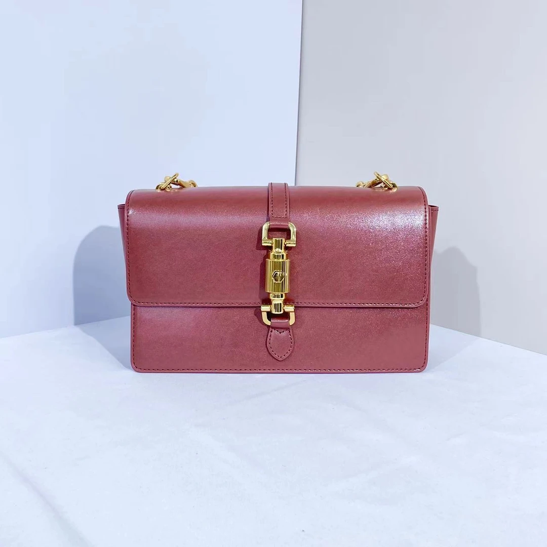 （样品微瑕）20701268-1巧克力色M女士单肩斜挎包-杨灬