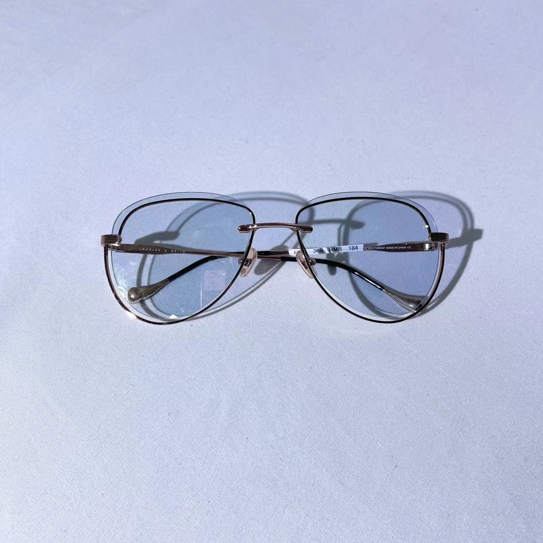 11280397玫瑰金色M女士时尚太阳眼镜-杨灬