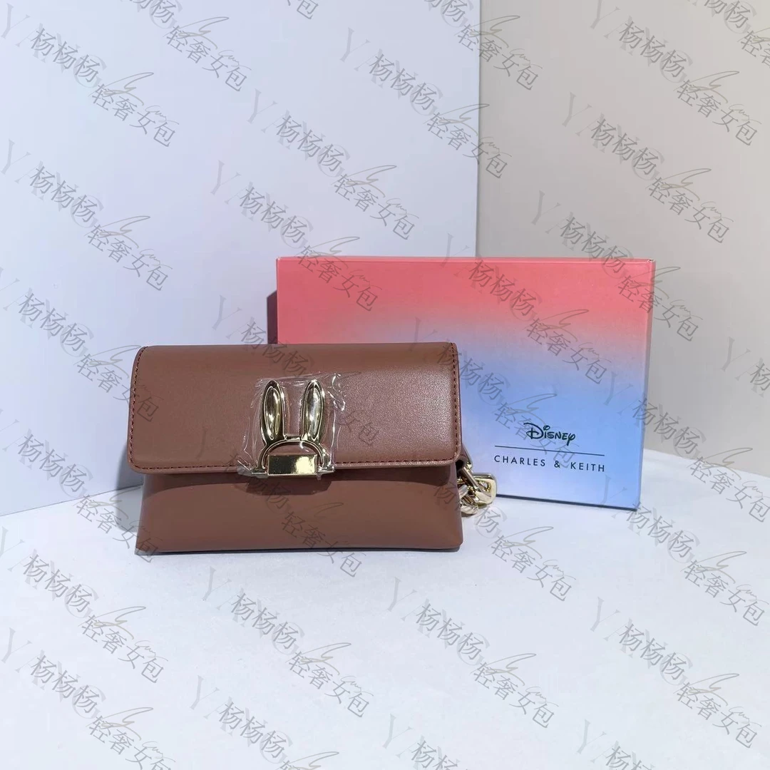 CHARLES&KEITH 81210021棕色S女士单肩斜挎包-杨灬