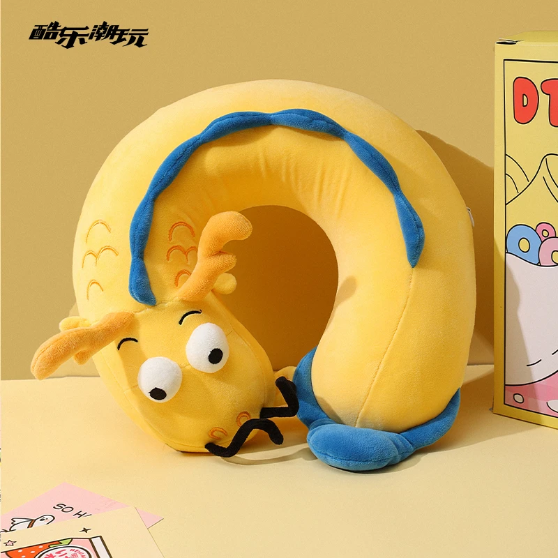 酷乐潮玩我的爸爸是条龙正版记忆棉颈枕龙爸毛绒可爱柔软护颈枕