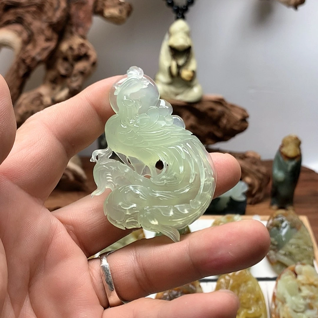 【闪购商品】蛇纹石玉富贵吉祥未镶嵌