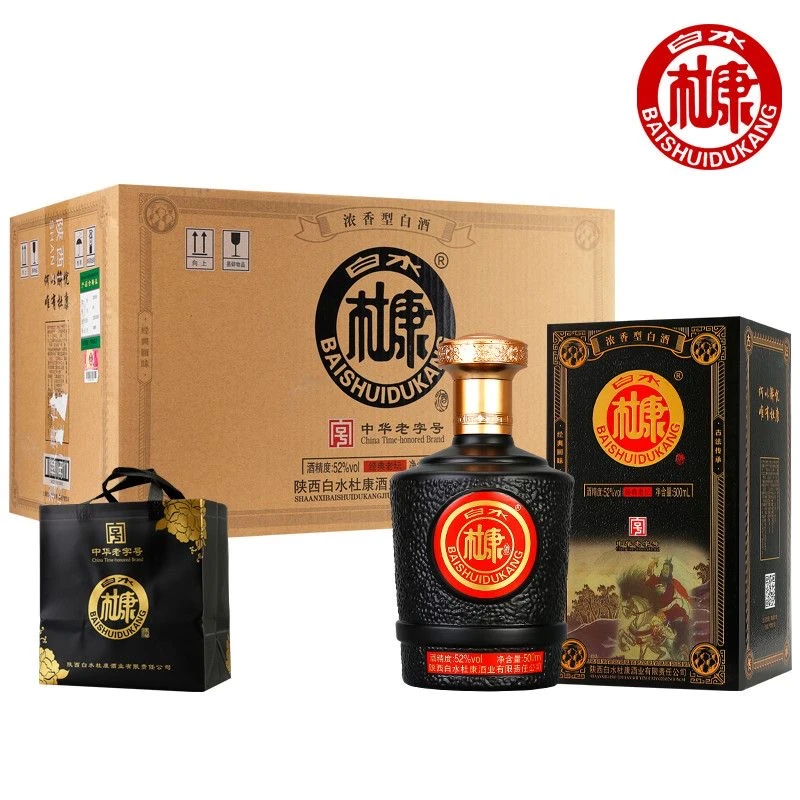 白水杜康经典老坛浓香型白酒整箱国标优级52度