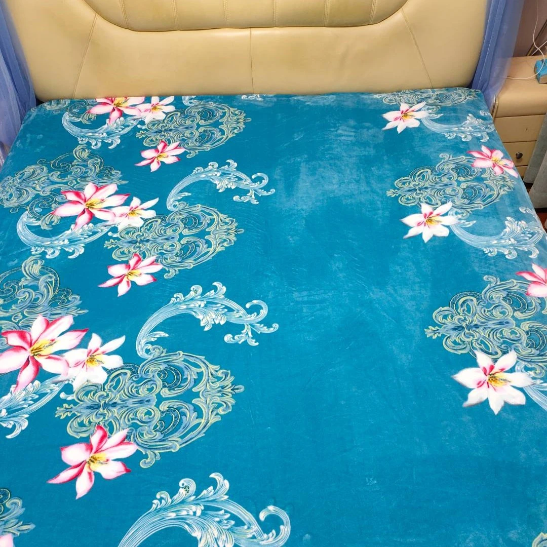 冬季被罩加厚加密牛奶绒被套200*230印花加绒加厚细沙保暖被套